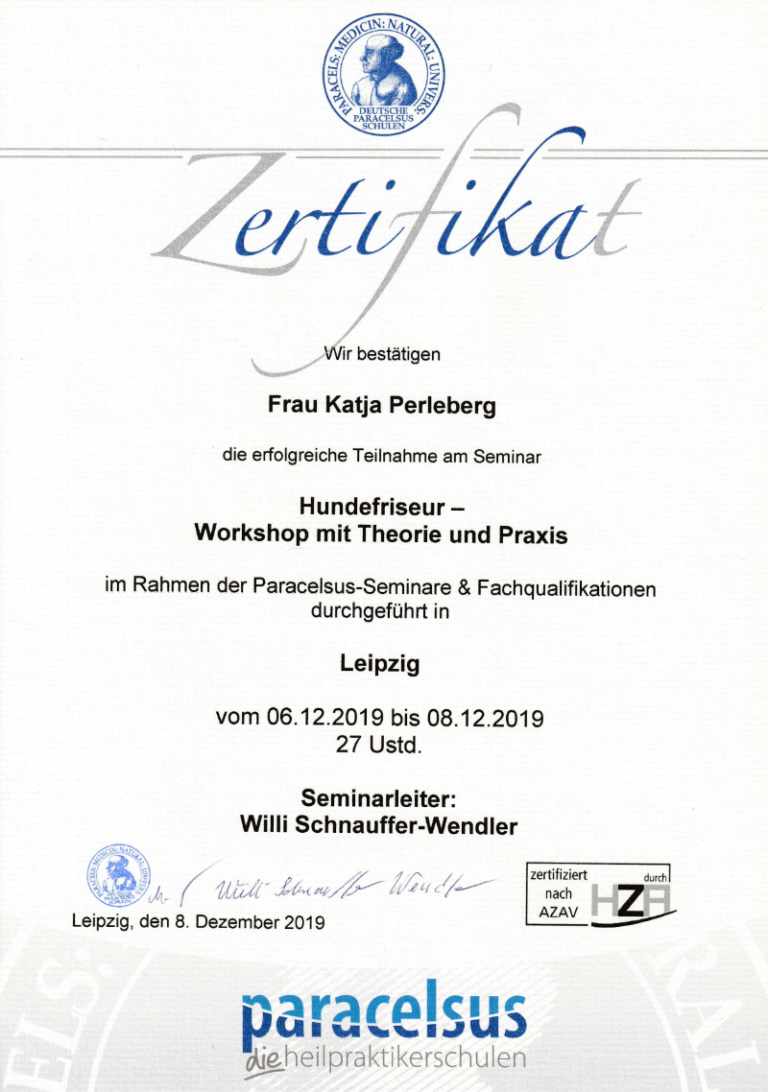 Hundefriseur - Workshop mit Theorie & Praxis